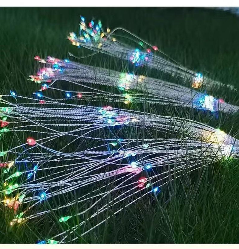 Solar Lights Outdoor Fireworks Lights, Dandelion Lights, Outdoor Lawn, Courtyard, Garden, Festival Party Decoration Lights
