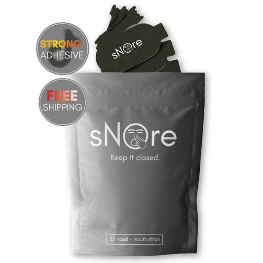 Snore Club STRONG ADHESIVE Mouth Tape & Nasal Strips, Better REM Sleep - 60 PCS - 30 of EA